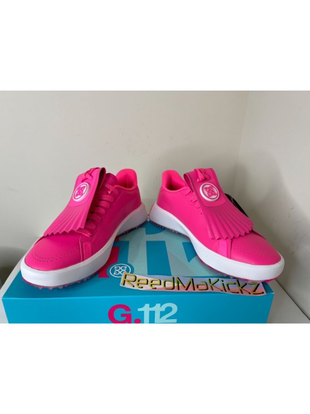 G/FORE G.112 KILTIE GOLF SHOES KNOCKOUT PINK WOMENS GLF000041 - Picture 8 of 12